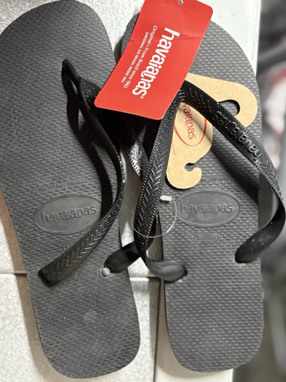 Havaianas Men’s Women’s Flip Flop Black 42/43